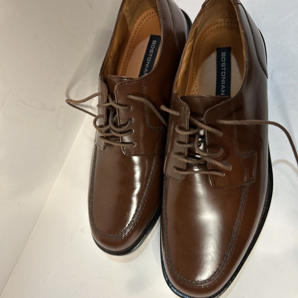 Bostonian Men's Tie Dress Shoes- Size 8D/ Brown / Great Condition First Flex - Picture 2 of 7